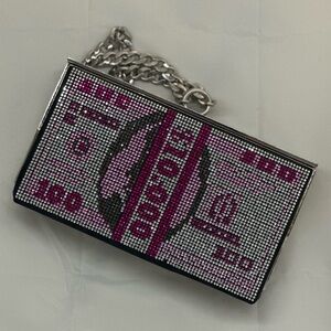 Stylish Pink Rhinestone Clutch